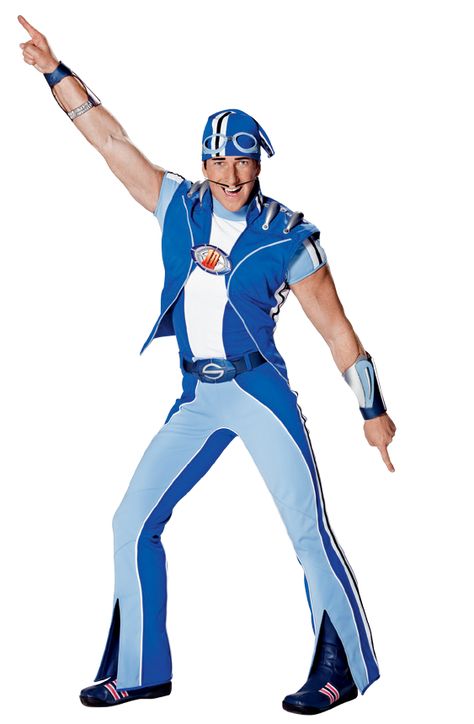 rt5t Lazy Town Sportacus, Magnus Scheving, Blue Superhero, Robbie Rotten, King Robert, Lazy Town, Super Hero Outfits, 2000s Nostalgia, Pilot Episode