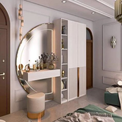 Dressing Table Designs ✨️ #dressingtabledesign #dressingroom #dressingtable #dressingtabledecor #homedesignsdworld #viralpost #fypシ゚viralシ2024fyp #explorepage #reelitfeelit #mirrordesign #dressingmirror #dailylifehacks #yogaeveryday #matarpaneer #housedecoration #europaleague Dressing Table Ideas Modern Full Mirror, Dressing Table Ideas Modern, Dressing Table Ideas Bedroom, बेडरूम डिजाइन, Dressing Design, Bedroom Interior Design Luxury, Dressing Table Design, Luxury Closets Design, Bedroom Door Design