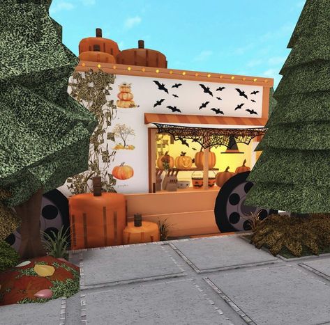 Halloween Bloxburg Builds, Bloxburg Halloween House Exterior, Bloxburg Halloween Festival Layouts, Pumpkin Patch Bloxburg, Halloween Carnival Bloxburg, Bloxburg Halloween Festival, Bloxburg Fall Festival, Bloxburg Halloween Update, Halloween House Adopt Me