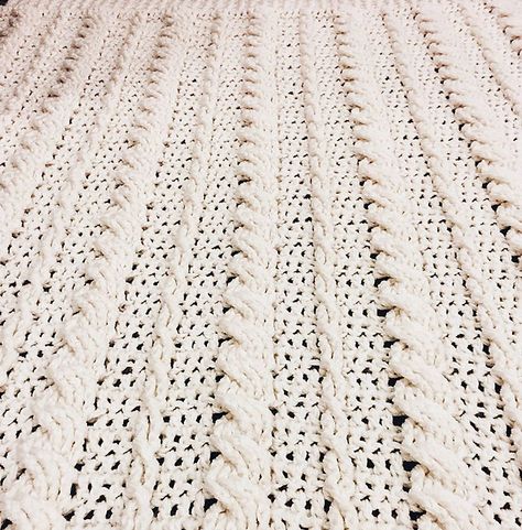 [Free Pattern] Fabulous Crochet Cabled Wedding Blanket - http://www.dailycrochet.com/free-pattern-fabulous-crochet-cabled-wedding-blanket/ Crochet Wedding Gift, Different Crochet Stitches, Crocheted Blanket, Crochet Afgans, Crochet Cable, Crochet Blanket Afghan, Wedding Blankets, Crochet Throw Blanket, Crochet Wedding