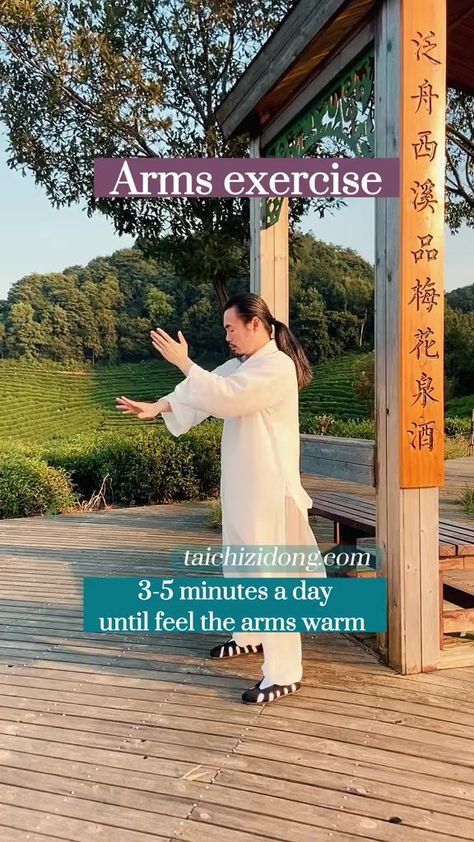 Specific exercise Improve symptoms, daily fully- body exercise remove root causes. #arm #wristpain #elbow | Taichi Reels | Taichi Reels · Original audio Workout Log Book, Qigong Exercises, Tai Chi Exercise, Yoga Information, Tai Chi Qigong, Chi Kung, Body Exercise, Effective Workout Routines, Yoga Therapy