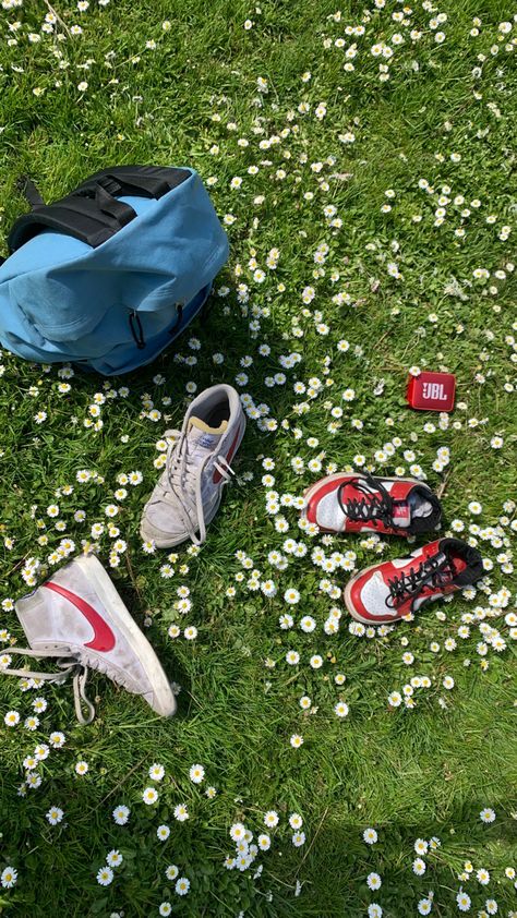 flowers, shoes, nike, field, picnic, aesthetic, grass Field Picnic Aesthetic, Field Picnic, Flowers Shoes, Coffee Product, Fashion Still Life, Picnic Aesthetic, Street Beat, Still Photography, Shoes Nike