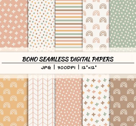 Boho seamless digital paper, printable pattern, instant download file, boho background, abstract trendy doodles, digital scrapbook paper by PrintsbyKKCrafts on Etsy Trendy Doodles, Pattern Paper Scrapbook, Boho Scrapbook, Doodles Digital, Scrapbook Backgrounds, Boho Background, Watercolor Christmas Tree, Paper Scrapbook, Paper Printable