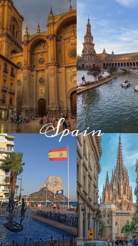 #spain #europe #travel #aesthetic Europe Travel Aesthetic, Vision Board Template, Spain Aesthetic, Master Room, Spain Travel, Travel Aesthetic, Travel Dreams, Europe Travel, Madrid