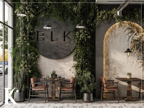 Restaurant on Behance Black Interior Restaurant, Contemporary Restaurant Design, Boho Restaurant, Kitchen Cabinets Design Ideas, Cabinets Design Ideas, Luxury Restaurant Interior, Kitchen Cabinets Design, Rooftop Restaurant Design, Restaurant Plan