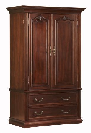 Antique Armoire Wardrobe Design Vintage, Vintage Wooden Wardrobe, Wooden Cupboards Bedroom, Dark Wood Wardrobe, Antique Wardrobe Closet, Classical Wardrobe, Armoire Ideas, Colonial Interior Design, Solid Wood Armoire