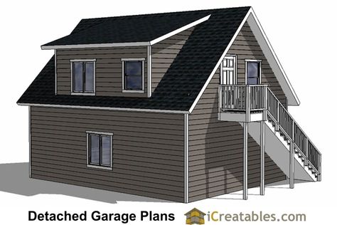 22x28 Garage Plans With Apartment - Shed Design Plans Prefab Garage With Apartment, Garage Loft Apartment, Shed Design Plans, Garage Apartment Floor Plans, Prefab Garages, Plan Garage, Garage Plans With Loft, Garage Plans Detached, Garage Apartment Plan