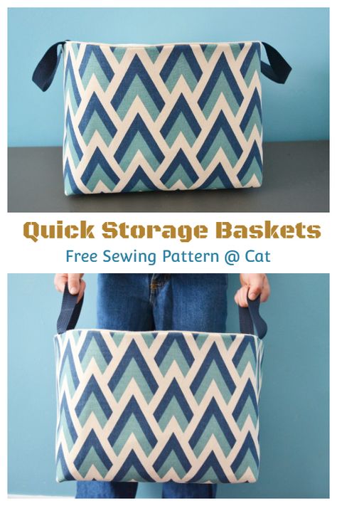 Free Sewing Patterns For Baskets, Laundry Basket Sewing Pattern, Fabric Bucket Tutorial, Basket Patterns Sewing, Fabric Buckets Diy Free Pattern, Diy Fabric Baskets Easy, Fabric Bins Diy Free Pattern, Fabric Boxes Pattern Free, Kallax Desk