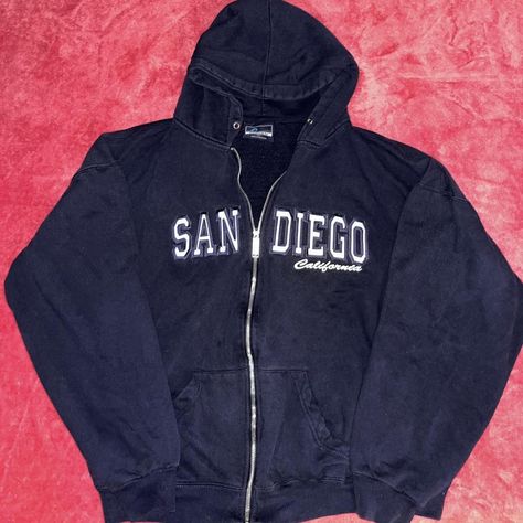 ☆SAN DIEGO CALIFORNIA ZIP UP☆

touristy navy blue... - Depop Blue Streetwear, San Diego California, Zip Up Jacket, Navy Women, Blue Jacket, Zip Up Hoodie, Sweatshirt Shirt, Zip Hoodie, Jean Shirts