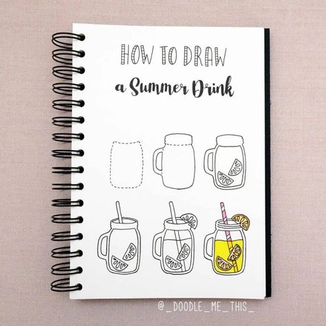 Cute Doodles to Draw | Step by Step Drawing | Lightly Sketched Travel Doodles, Doodle Art For Beginners, Bujo Doodles, Creating A Bullet Journal, Doodle Frames, Things To Draw, Easy Doodle Art, Bullet Journal Writing, Easy Doodles Drawings