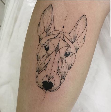 Awesome bull terrier tattoo, love it! Bull Terrier Tattoo, Terrier Tattoo, Bull Terrier Art, Mini Bull Terriers, Miniature Bull Terrier, Dog Paw Tattoo, Bull Terrier Puppy, Dog Line Art, Bull Tattoos