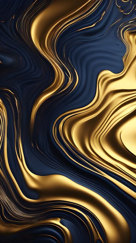 Aesthetic Gold Wallpaper, Navy Gold Bedroom, Fluid Wallpaper, Gold Wallpapers, Branding Mood Board Inspiration, Blue And Gold Wallpaper, Gold Abstract Wallpaper, Gold Wallpaper Iphone, Best Wallpaper Hd