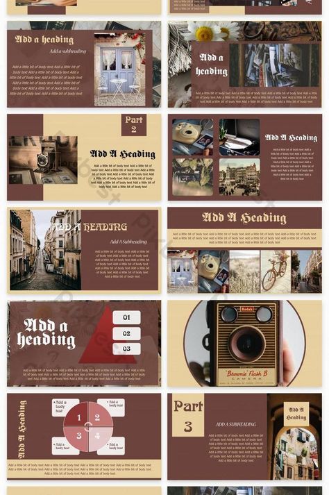 Brown Ppt Template, Historical Powerpoint Design, Historical Presentation, Ppt Vintage, History Ppt Template, Historical Background For Powerpoint, Ppt Inspiration, Vintage Presentation, Canva Ppt Ideas