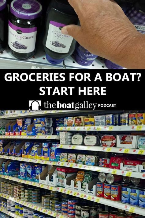 Choices can be overwhelming when buying food for a boat. Experienced cruisers always follow these two principles in provisioning. Boat Organization, Boat Upgrades, Liveaboard Sailboat, Buying Food, Liveaboard Boats, Boat Galley, Boating Tips, Family Boats, Sailboat Living