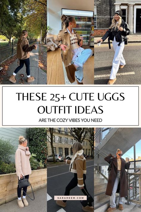 Looking for cozy and cute Uggs outfit ideas for fall and winter 2024? Whether you're styling Ugg boots, ultra mini Uggs, or Ugg Tasman slippers, these looks are perfect for women who love a classy yet casual aesthetic. From platform Uggs to comfy Ugg slippers, these outfit ideas are perfect for creating a chic, cozy vibe this season. Whether it's a casual autumn day or a chilly winter morning, get inspired with these cute and comfy Uggs outfits that are perfect for staying stylish and warm! Uggs Outlet, Casual Winter Outfits With Uggs, Ugg Brisbane Chelsea Outfit, How To Wear Ugg Tasman Slippers, Casual Winter Outfits Ugg Boots, Leavenworth Outfits, Uggs 2024, Ugg Venture Daze Outfit, Uggs Winter Outfit