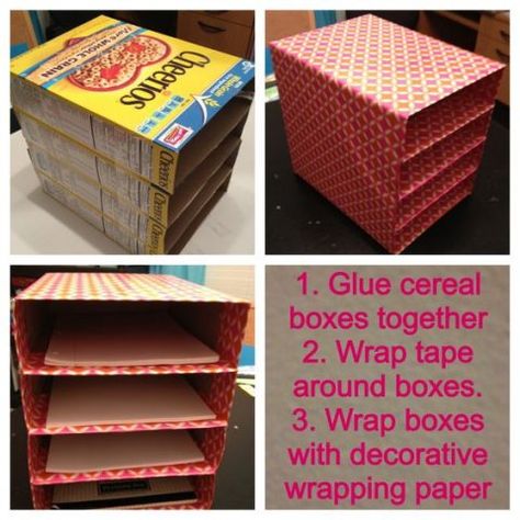 10 DIY Crafts for Complete Home Organization| Organization, Organization Ideas for the Home, Organization Crafts, Easy Home Organization Crafts Diy Desk Organization, Carton Diy, Ikea Hallway, Diy Organizer, Cereal Boxes, Organizing Hacks, Organisation Hacks, Ideas Ikea, Diy Simple