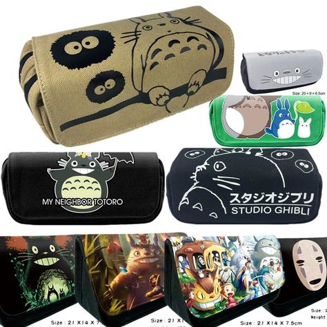 Anime Pencil Case, Man Anime, No Face, My Neighbor Totoro, Face Men, Purse Bag, Stationery Supplies, Studio Ghibli, Pencil Case