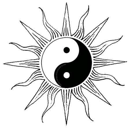 Yin yang sun Ying Yang Tattoo, Yin Yang Designs, Yin Yang Art, Yin Yang Tattoos, Chinese Tattoo, Sun Tattoo, Eye Tattoo, Flash Art, Ying Yang