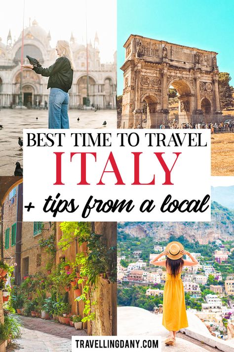 Italy is one of the most popular travel destinations in the world, known for its rich history, beautiful landscapes, delicious food, and stunning architecture. There is something for everyone! But when is the best time to visit Italy? As a local, I think I can help! Unique Adventures, Italy Tips, Swag Dress, Vegas Hotels, Beautiful Countries, Things To Do In Italy, Italy Itinerary, Travel Thailand, Explore Italy