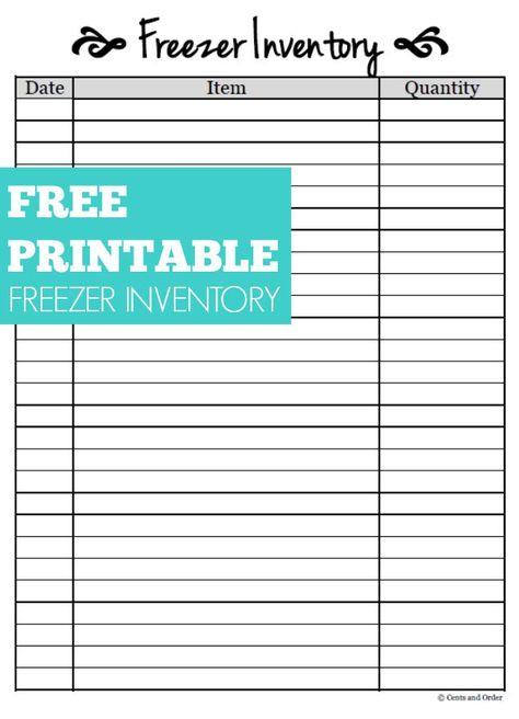 Keep track of your freezer inventory with this free printable. Great way to keep track of freezer meals and bulk food. Freezer Inventory List Free Printables, Freezer Inventory Printable Free, Freezer Inventory Printable, Inventory Sheet, Freezer Inventory, Inventory Printable, Preppers Pantry, Pantry Inventory, Inventory List