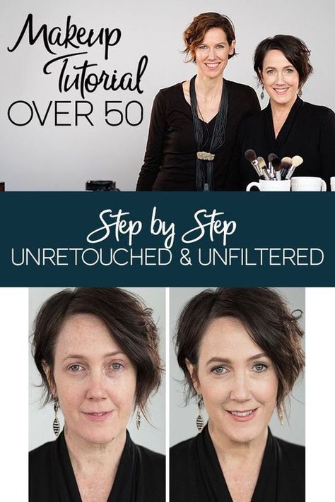 Over 50 Makeup Tutorial For Women Using Natural Products Makeup For 50 Year Old, Flawless Face Makeup, Makeup Over 50, Makeup Tips For Older Women, 50 Makeup, Makeup For Older Women, Natural Makeup Tutorial, Green Makeup, Makeup Tutorial Video