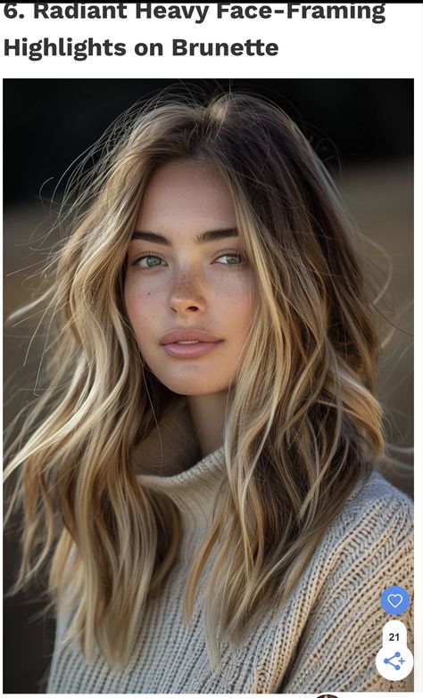 Blonde Framing Pieces, Sun Kissed Face Framing Highlights, Lighter Front Pieces Hair, Dark Blonde Hair With Face Framing, Brown Hair With Blonde Face Framing, Collarbone Length Hair, Hair Lookbook, Blonde Hair Makeup, Haircut Inspo