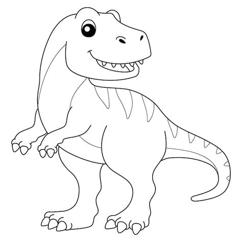 Tyrannosaurus para colorear página aisla... | Premium Vector #Freepik #vector #dinosaurios-colorear #animales-colorear #colorear #dino Airplane Craft, Dino Drawing, Beginners Art, Airplane Crafts, Dinosaur Drawing, Dinosaur Pictures, Unique Coloring Pages, Pumpkin Coloring Pages, Spring Coloring Pages