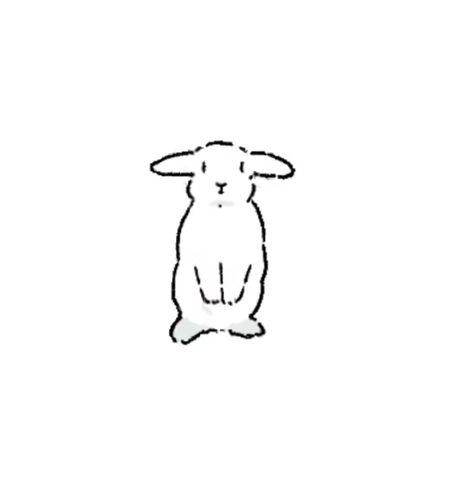 Bunny With Wings Drawing, Lop Eared Bunny Tattoo, Holland Lop Tattoo, Minimalist Bunny Tattoo, Cute Bunny Sketch, Bunny Line Drawing, Hase Tattoos, Bunny Doodle, Bunny Sketch