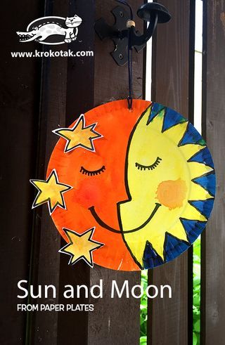 Sun and Moon | krokotak | Bloglovin’ Exploring Space Art And Craft, Sun Craft, Space Preschool, Diy Paper Christmas Tree, Sun Crafts, Prek Crafts, Dental Offices, Simple Holiday Cards, Moon Crafts