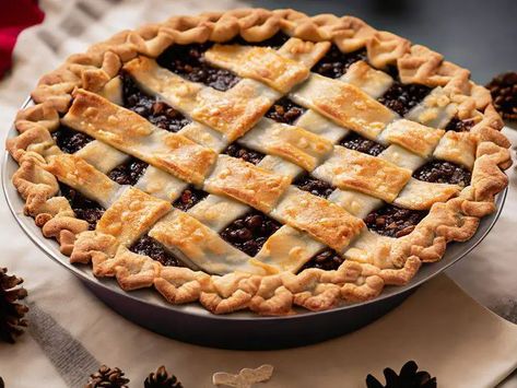 None Such Mincemeat Pie Recipe - A Classic Holiday Dessert None Such Mincemeat Pie Recipe, Minced Meat Pie, Mincemeat Pie Recipe, Mince Meat Pie, Mincemeat Pie Filling, Mirliton Recipe, Homemade Mincemeat, Pear Recipes Easy, Mincemeat Recipe