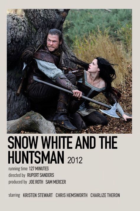 Minimalistic Polaroid Poster, Snow White Movie, Snow White And The Huntsman, Movies To Watch Teenagers, Movie Hacks, The Huntsman, Most Paused Movie Scenes, Iconic Movie Posters, Movie Card