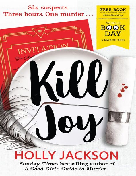 Kill Joy, Holly Jackson, Witty Comebacks, British Books, Mystery Dinner, World Book Day, Mystery Party, Short Books, Book Day