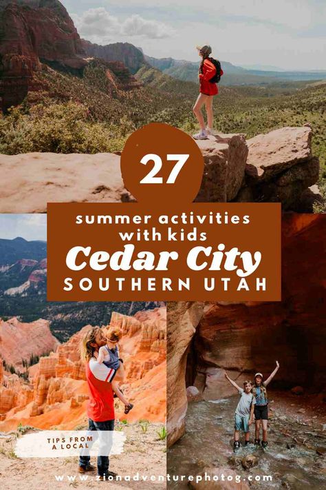 Utah With Kids, Activities With Kids, Cedar City Utah, Southwest Travel, Utah Camping, Utah Desert, Mountain Bike Tour, Cedar City, Things To Do With Kids