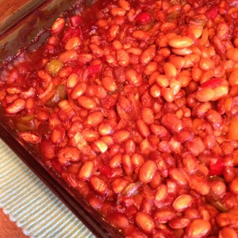 BBQ Pinto Baked Beans Pinto Baked Beans Recipe, Baked Beans With Pinto Beans, Baked Pinto Beans Recipe, Bbq Pinto Beans Recipe, Bbq Pinto Beans, Pinto Beans Recipe, Pinto Bean Recipes, Bbq Beans, Baked Beans Recipe