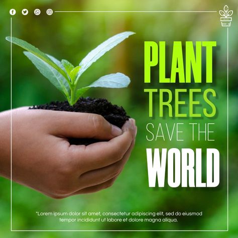 Tree Day Poster, Planting Trees Poster, Plant A Tree Poster, Tree Planting Poster, Environment Poster Design, Posters Environment, Students Council, Environment Poster, Rs Logo