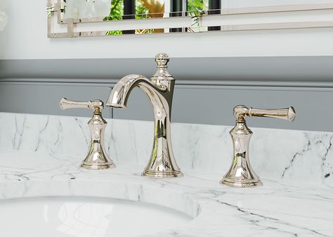 Tisbury | Pfister Faucets Classic Faucets Bathroom, Chrome Plumbing Fixtures, Pfister Bathroom Faucets, Faucet Ideas For Bathroom, Master Bath Faucet Ideas, Master Bath Faucets, Pfister Tisbury, Polished Nickel Bathroom Fixtures, Bathroom Faucet Ideas