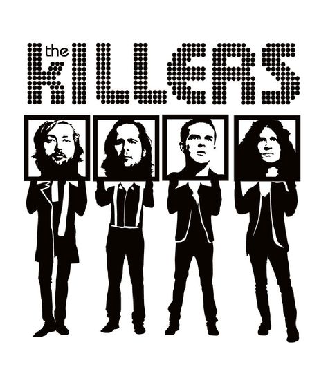 Wall Fabric, Groups Poster, Rock Radio, Band Group, Vintage Music Posters, Brandon Flowers, Art Deco Poster, The Killers, Deco Poster