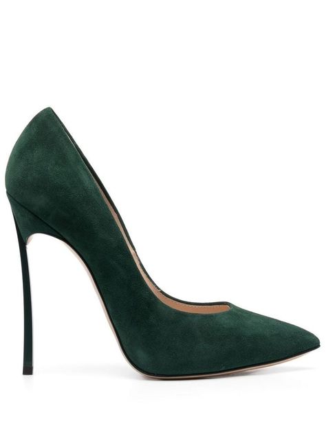 Dark Green Pumps, Dark Green Heels, Green Pumps, Harry Potter Dr, Dark Green Color, Green Heels, Awesome Shoes, Designer Pumps, Heels Pumps