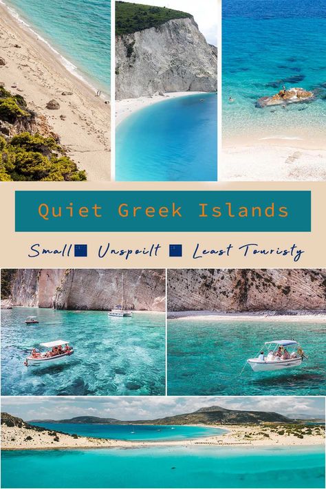 Quiet Greek Islands; Small; Unspoilt & Least Touristy - Journey of a Nomadic Family Places In Greece, Greece Travel Guide, Cyclades Islands, Greece Islands, Secluded Beach, Island Getaway, Island Hopping, Europe Travel Tips, Greek Island