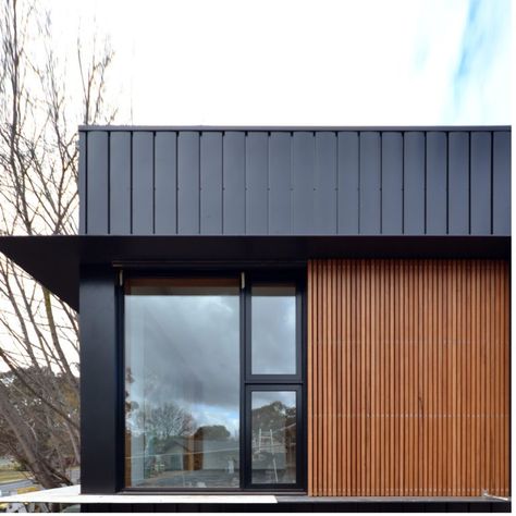 Wood Cladding Exterior, Architectural Panel, Exterior Wall Cladding, Steel Cladding, Cladding Design, External Cladding, House Cladding, Contemporary House Exterior, Cladding Panels