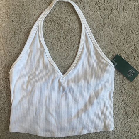 From Wild Fable (Mini Target Brand), Size Small, Cropped Fit, Halter Top With Open Back, Fits True To Size, Never Worn, Tags Still On Mini Target, Thrift Board, Cropped Halter Top, Top With Open Back, Silk Crop Top, Bell Sleeve Crop Top, Velvet Corset, Orange Crop Top, Black Cropped Tank