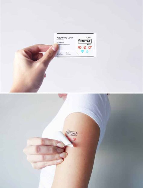 Coolest Business Cards, Tattoo Visit Card, Interesting Business Cards, Tattoo Buissnes Card Ideas, Unconventional Business Cards, Coffee Shop Business Card, Unusual Business Card, Lawyer Business Card, Clever Business Cards