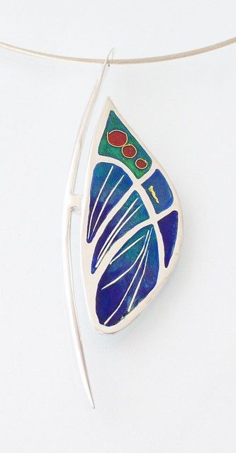 Cloisonne Enamel Jewelry, Butterfly Wing, Cloisonne Enamel, Metal Clay, Enamel Jewelry, Butterfly Wings, Enamel Pins, Pendant, Silver