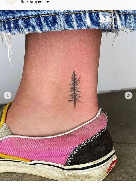 Pine Tree With Cardinal Tattoo, Tree And Cardinal Tattoo, Cardinal In Tree Tattoo, Red Pine Tattoo, Simple Cardinal Tattoo, Tiny Cardinal Tattoo, Pine Tree Tattoos, Small Cardinal Tattoo, Simple Tree Tattoo