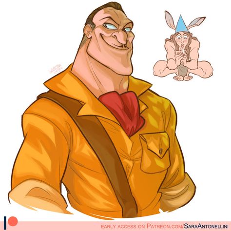 Clayton by Sa91 on DeviantArt Villains Wallpaper, Clayton Tarzan, Tarzan Characters, Pixar Villains, Fred Jones, Minnie Driver, Disney Character Art, Disney Kingdom, Disney Villain