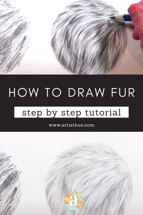 Draw Fur, How To Draw Fur, Dog Drawing Tutorial, Draw Cats, Pencil Drawings Of Animals, Portraits Art, Drawing Tutorial Easy, Drawing For Beginners, Step Drawing