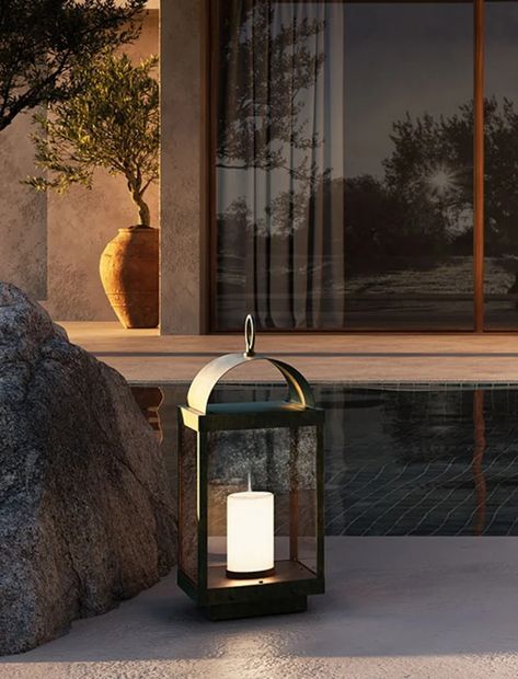 265.01: Italian Floor, Lanterne | Il Fanale Floor Lantern, Outdoor Lamps, Amber Light, Love Soft, Outdoor Lantern, Brass Floor, Amber Lights, Brass Fixtures, Antique Iron