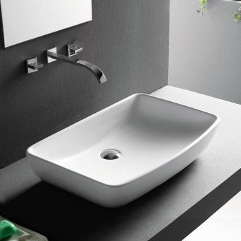 Europa Java Ceramic Counter Top Basin 4959B Rectangular Vessel Sink, Rectangular Sink Bathroom, Contemporary Bathroom Sinks, Ceramic Sinks, Vanity Basin, Vessel Bathroom Sink, Vessel Sink Bathroom, Upstairs Bathrooms, Vessel Sinks