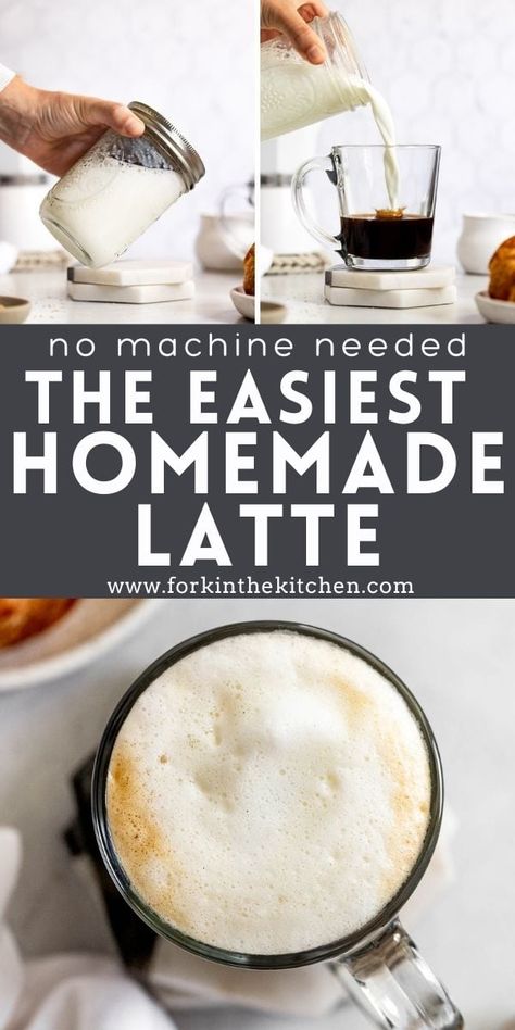 Milk Frother Recipes, Frothed Milk Recipes, Frother Recipes, Diy Coffee Drinks, How To Make A Latte, Homemade Latte, Latte At Home, Home Espresso Machine, Homemade Syrup