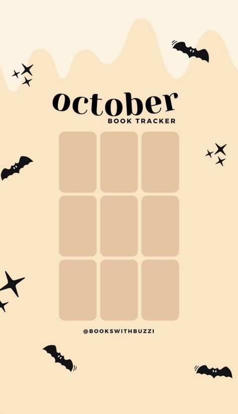 October Book Tracker, Book Template Instagram, Bookstagram Photography, October Reading, Bookstagram Templates, Bookstagram Aesthetic, Bookstagram Ideas, October Books, Bookstagram Inspiration